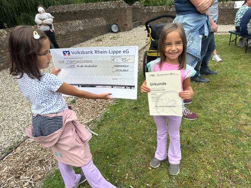 Stadtradeln 2025 zweiter Preis für den Kindergarten An der Windmühle in Hamminkeln